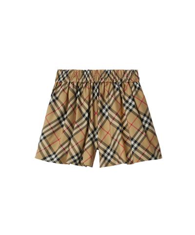 チェック ストレッチコットン ショーツ