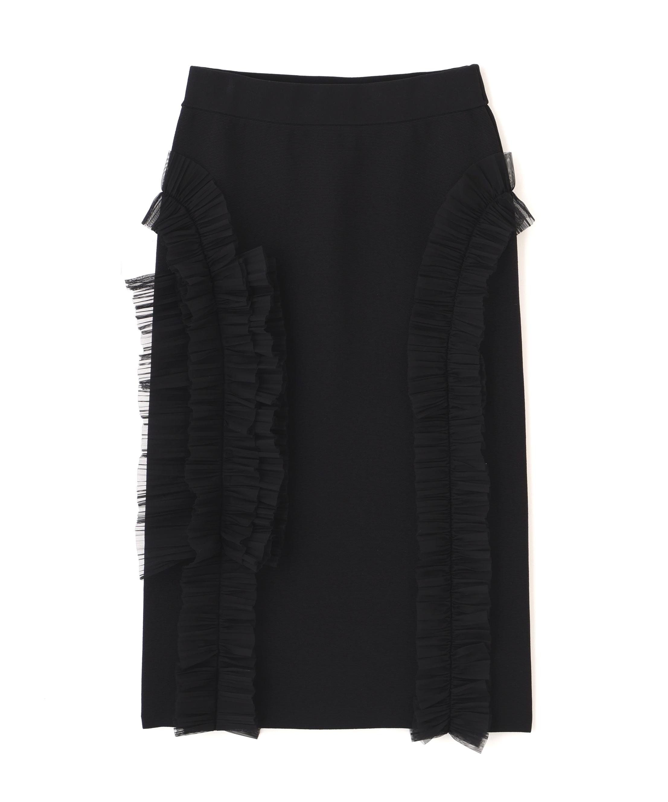 ADORE エンベリッシュトニットスカート ブラック 38 ADORE エンベリッシュトニットスカート ブラック 38