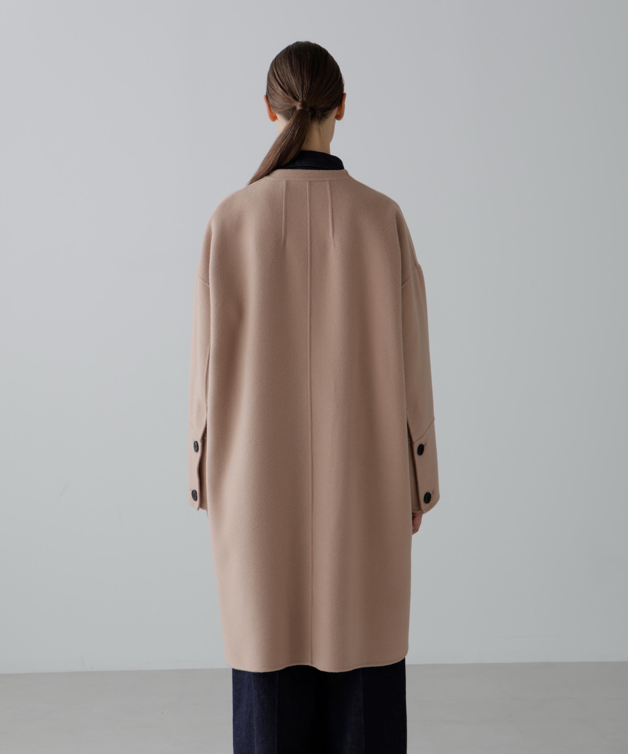 ソリッドウールリバーノーカラーコート(O10719610)｜阪急百貨店公式