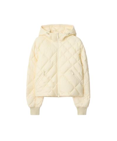 チェックステッチ ナイロン デリー ダウンジャケット