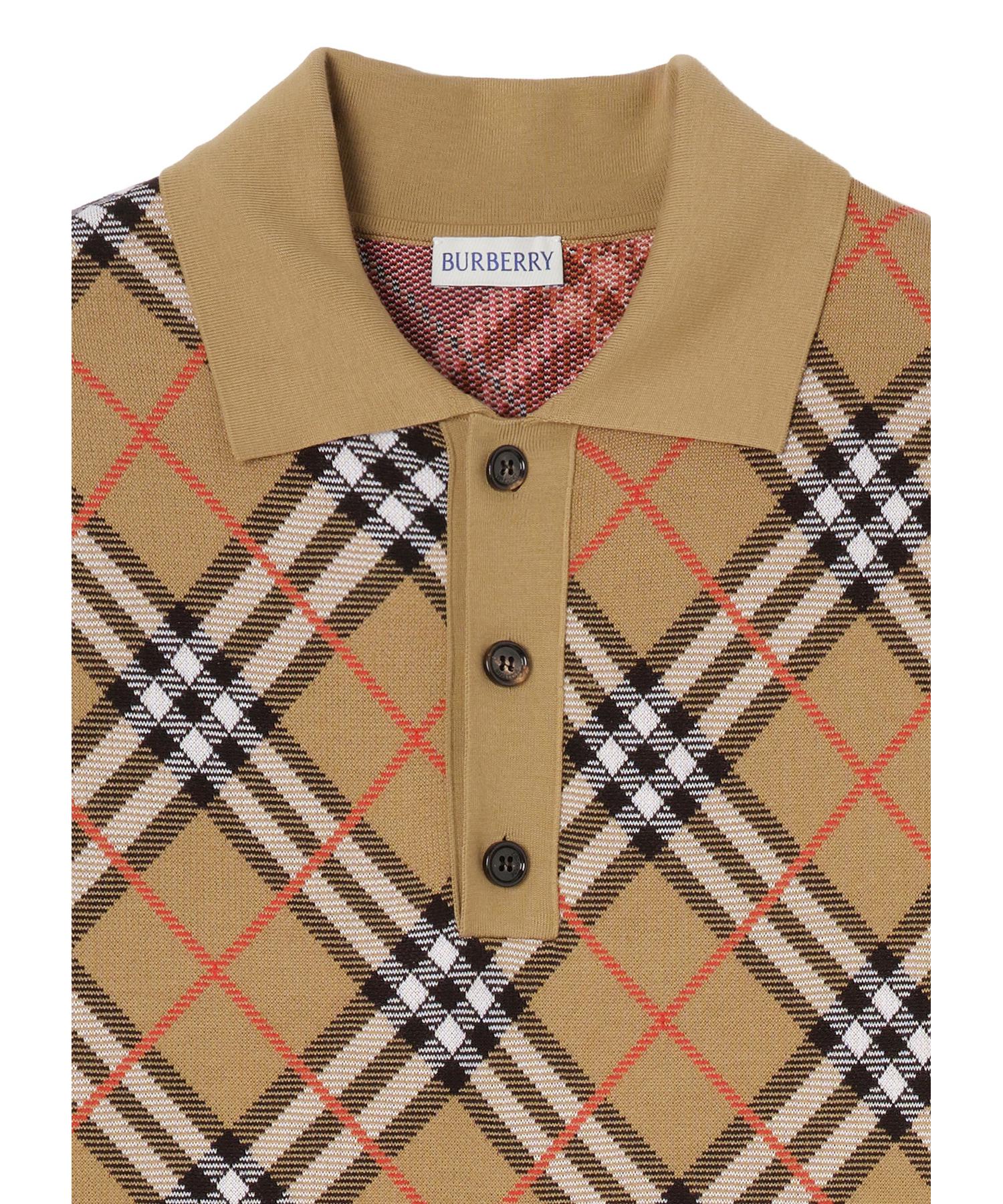 チェック コットンブレンド ポロシャツ(O10789311)｜HANKYU MEN'S