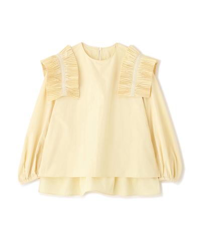 ◆クレストプリーツタイプライターブラウス