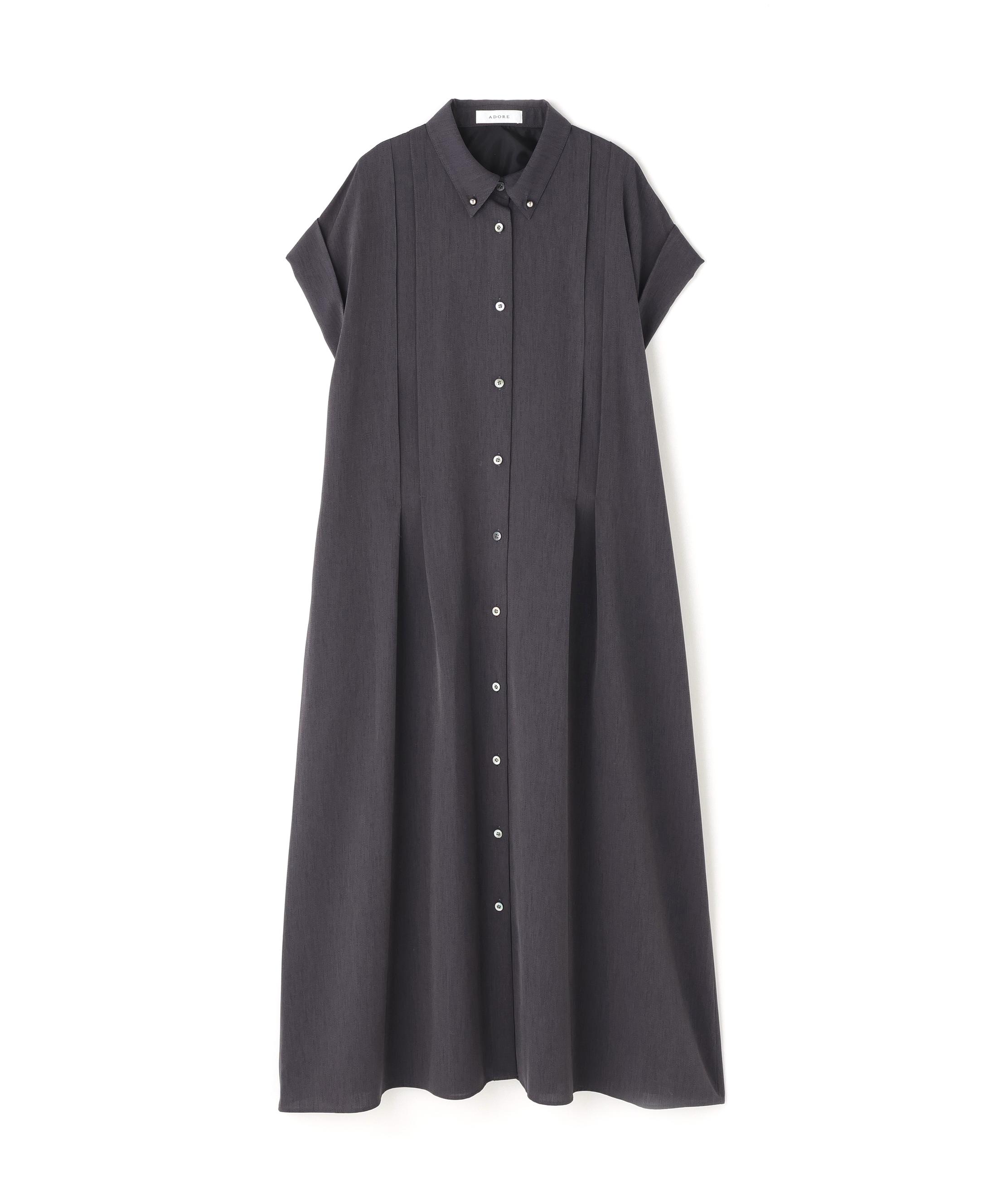 ADORE 新品タグ付き グレーワンピース アドーア ADORE スポンジーダブルクロスワンピース （ライト