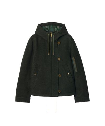 ウール フーデッドジャケット