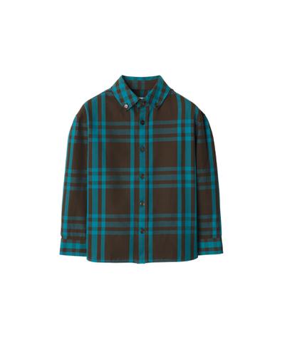 チェック コットンシャツ