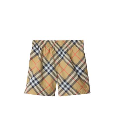 チェック スイムショーツ