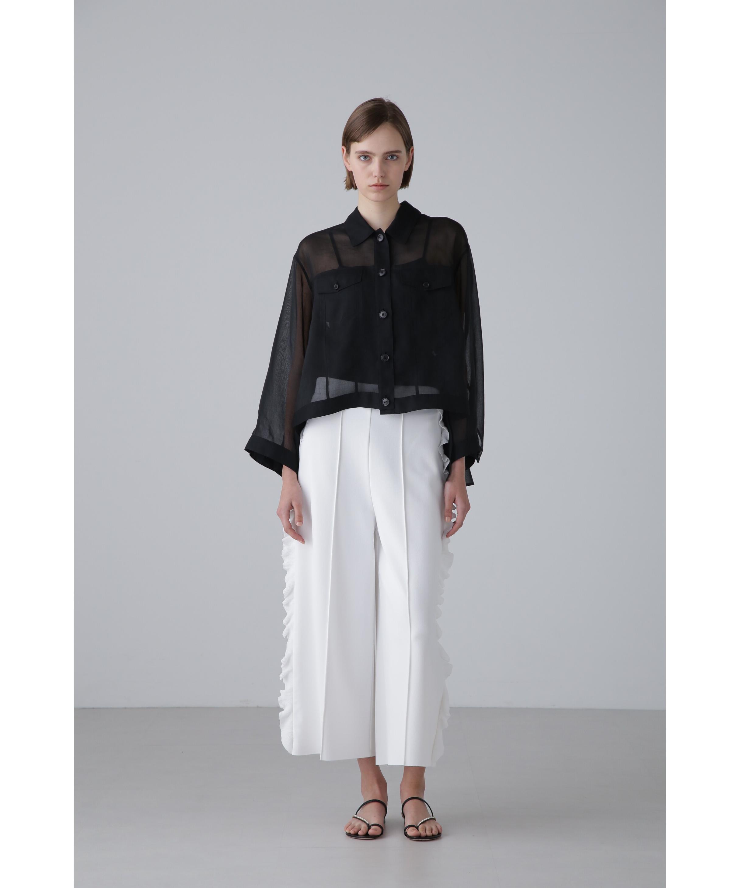 ADORE ラッフルニットパンツ ホワイト 38 ADORE ラッフルニットパンツ ホワイト 38