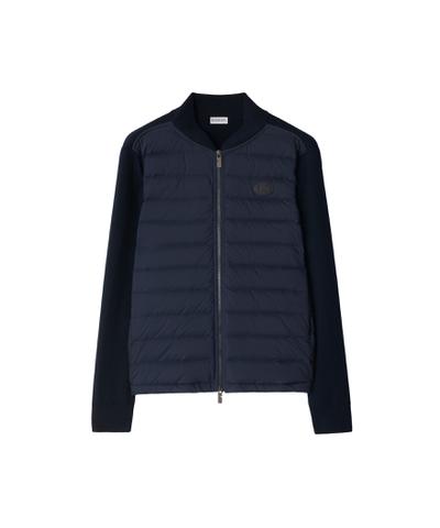 キルティング ナイロン＆ウール ジャケット