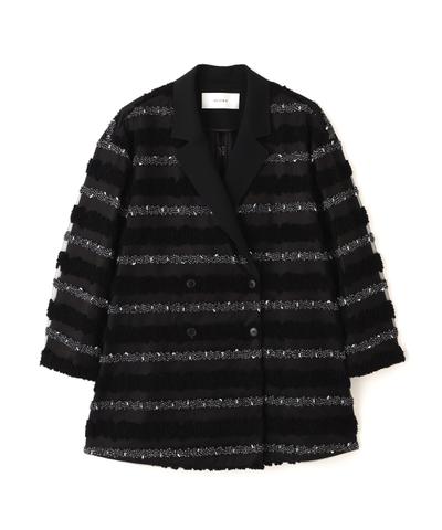 ◆チャンキーテープボーダージャケット