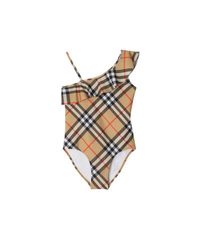 チェック スイムスーツ