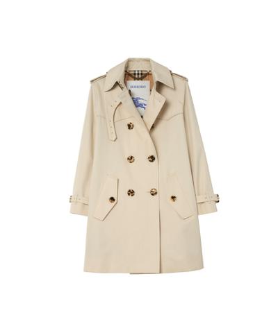 ショート サマーサイド ギャバジン トレンチコート□