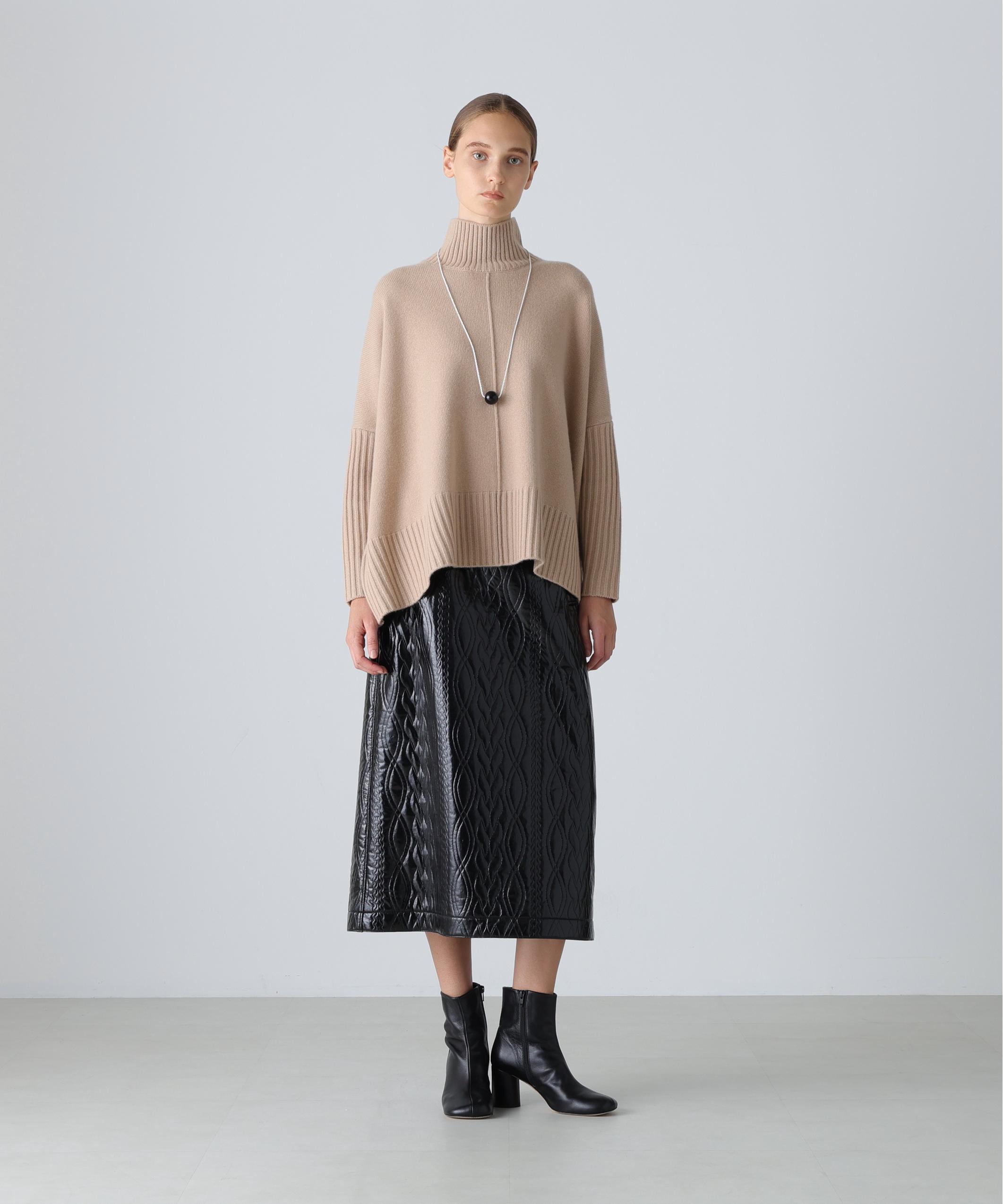 ADORE アドーア　Ｗジャガード ジャージー スカート　38 ブラック ボンディングジャージースカート | ADORE（アドーア） ｜【公式