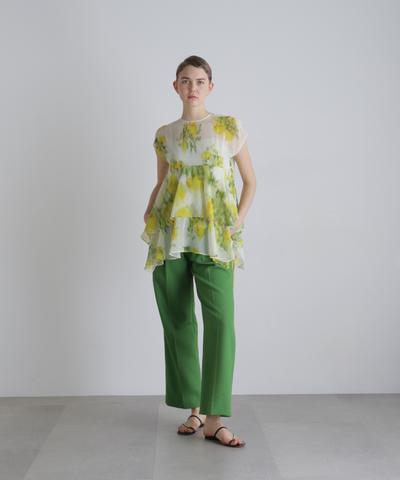 ◆ミスティングフラワープリントブラウス