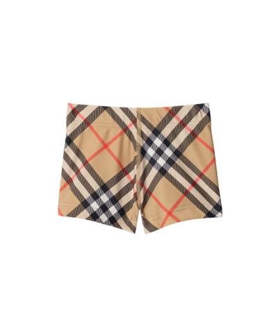 チェック スイムショーツ