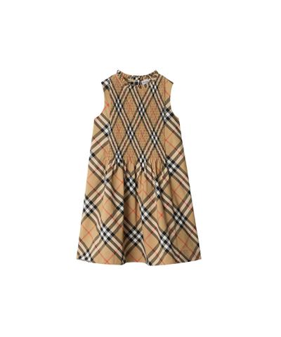 チェック コットンポプリン ドレス