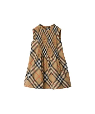 チェック コットンポプリン ドレス