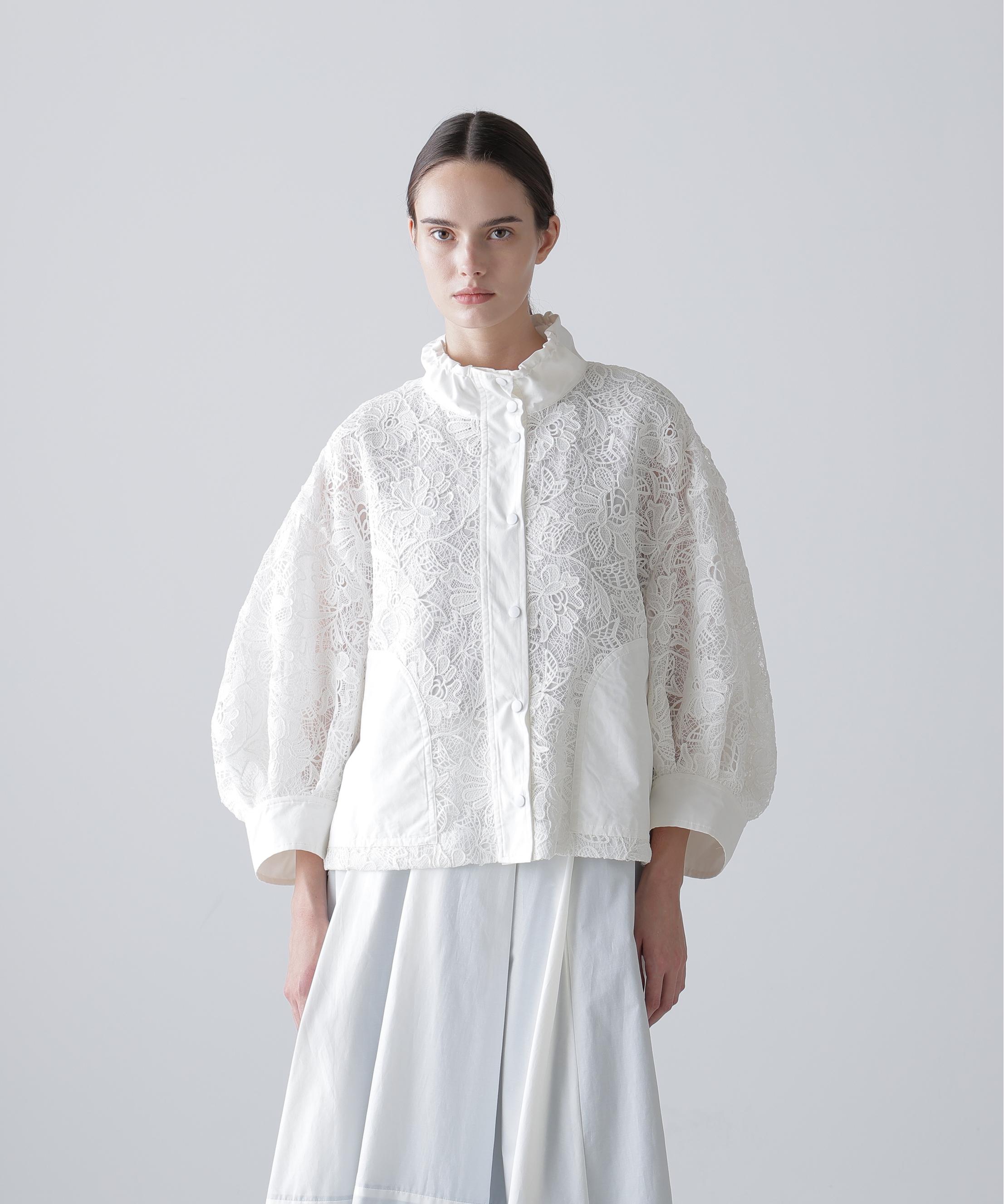 ◇ナイロンダンプ×レースブルゾン(O10744945)｜阪急百貨店公式通販