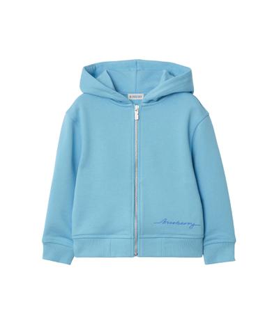 コットン ジップフーディー