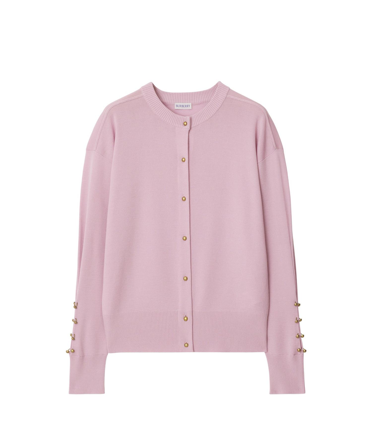 LA7995 バーバリーズ ウール 長袖ニットカーディガン グリーン M