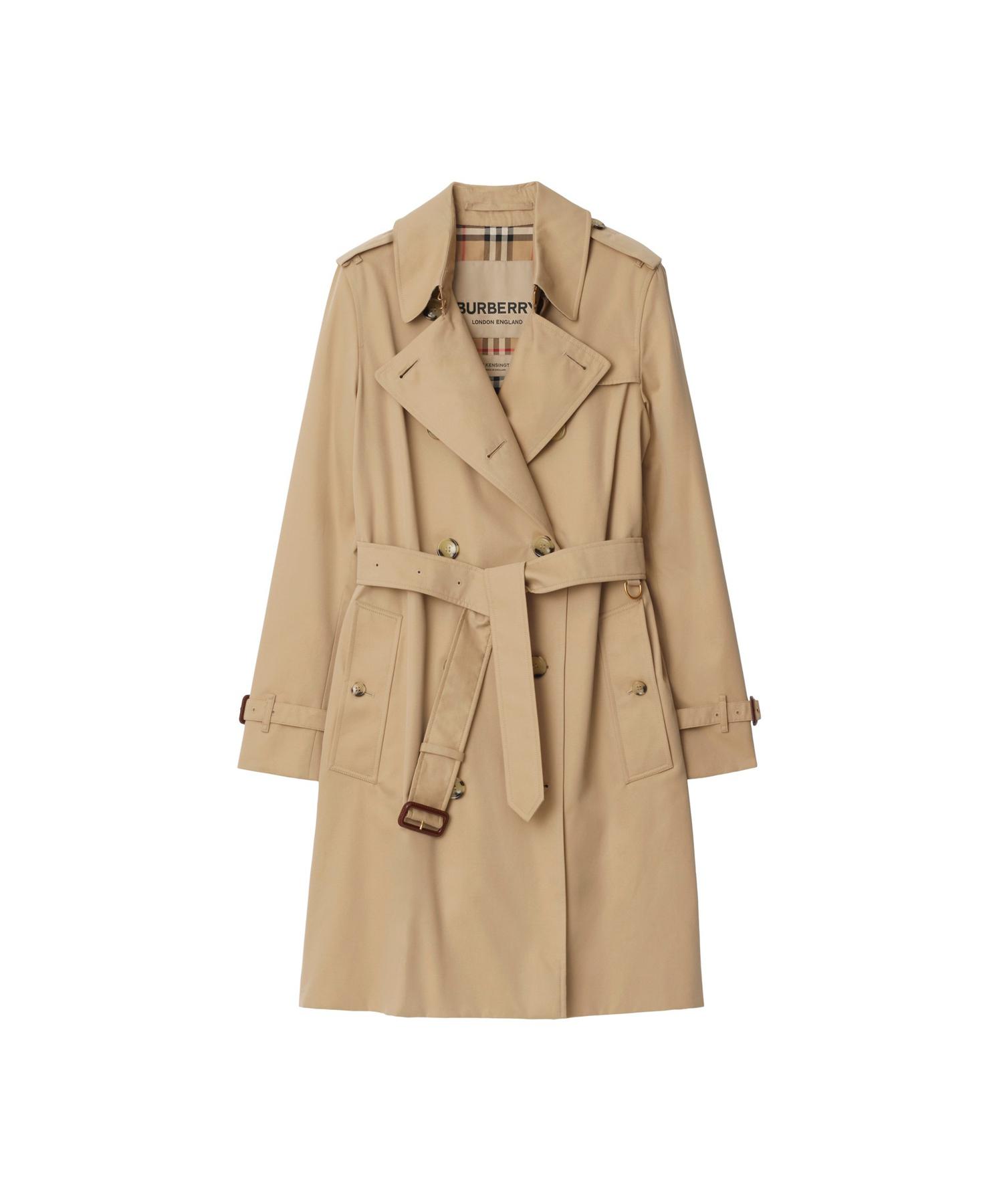 【美品】バーバリー　コート ファー・ベルト付き カシミヤ混　シャドーチェック バーバリーブルーレーベル BURBERRY BLUE LABEL アンゴラ混フォックス