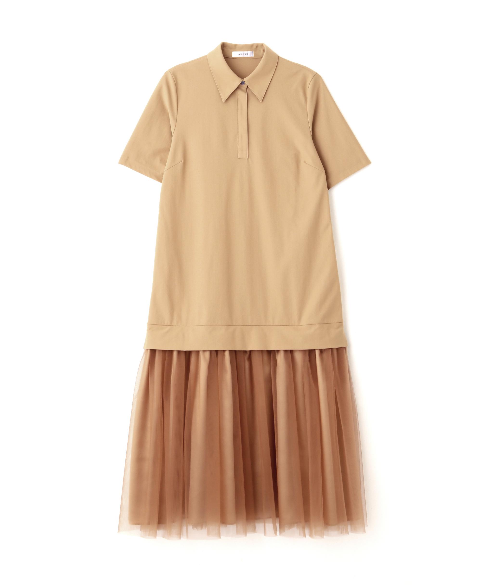 ADORE メモリートリコットワンピース ベージュ 38 ADORE メモリートリコットワンピース ベージュ 38