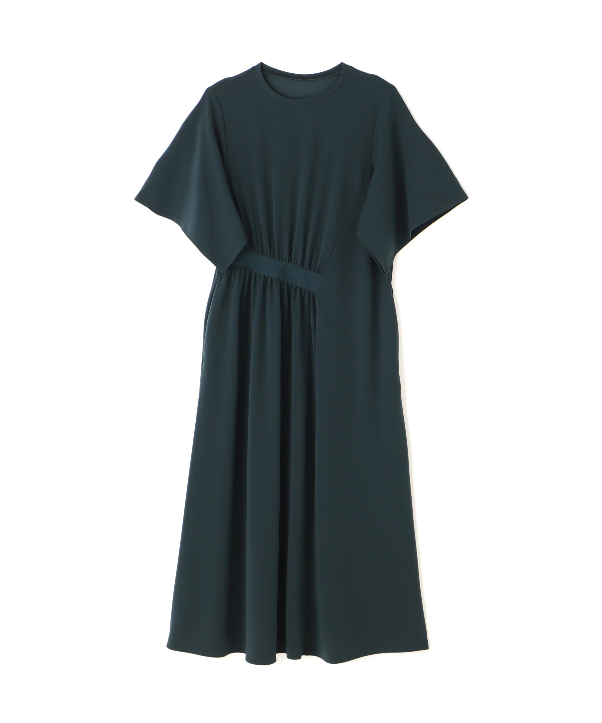 【ニャンコ】ADORE ダークグリーン ワンピース アドーア ADORE ドライクロスワンピース （グリーン） - ファッション