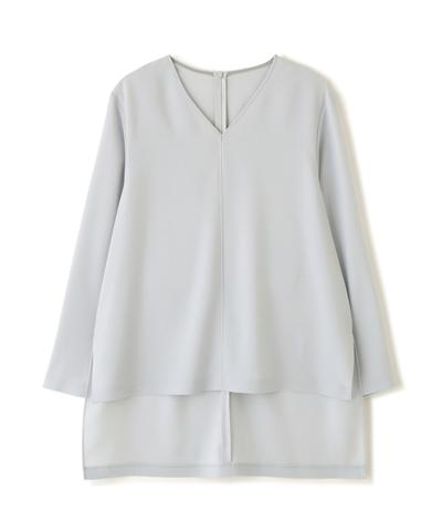 バックサテンジョーゼットＶネック