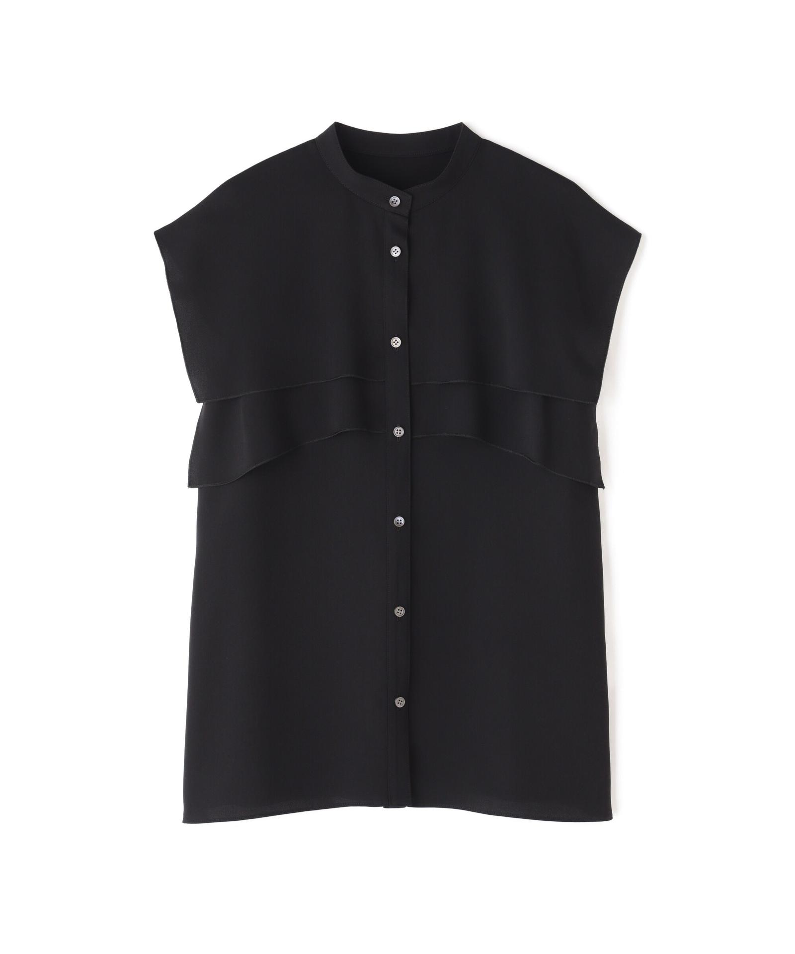 ADORE ◆ソフトジョーゼットノースリーブブラウス ブラック 38 ADORE ◆ソフトジョーゼットノースリーブブラウス ブラック 38