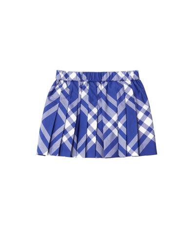 プリーツ チェック コットンスカート