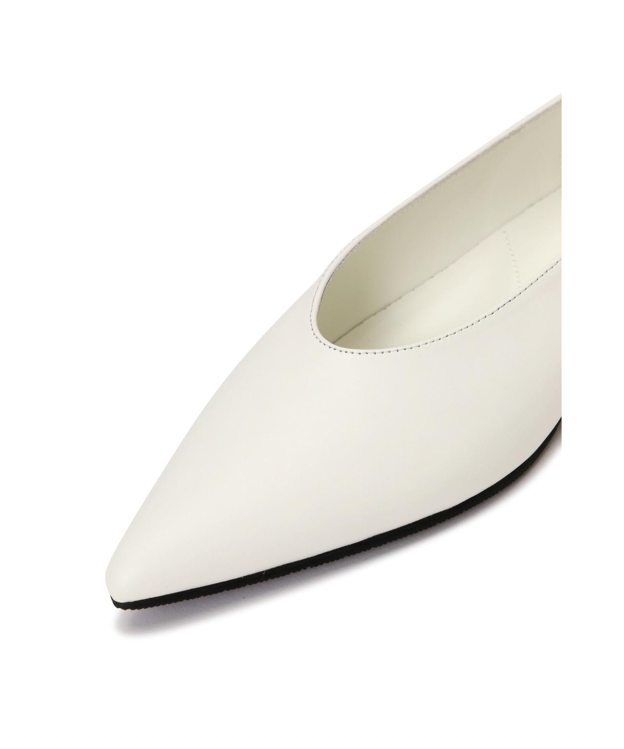 靴 SHISEI MM POINTED U PUMPS / WHITExBLACK MM POINTED U PUMPS / WHITExBLACK – SHISEI