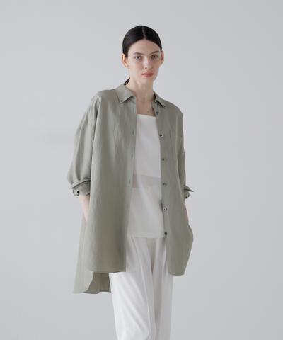 ドライタッチレーヨンブラウス