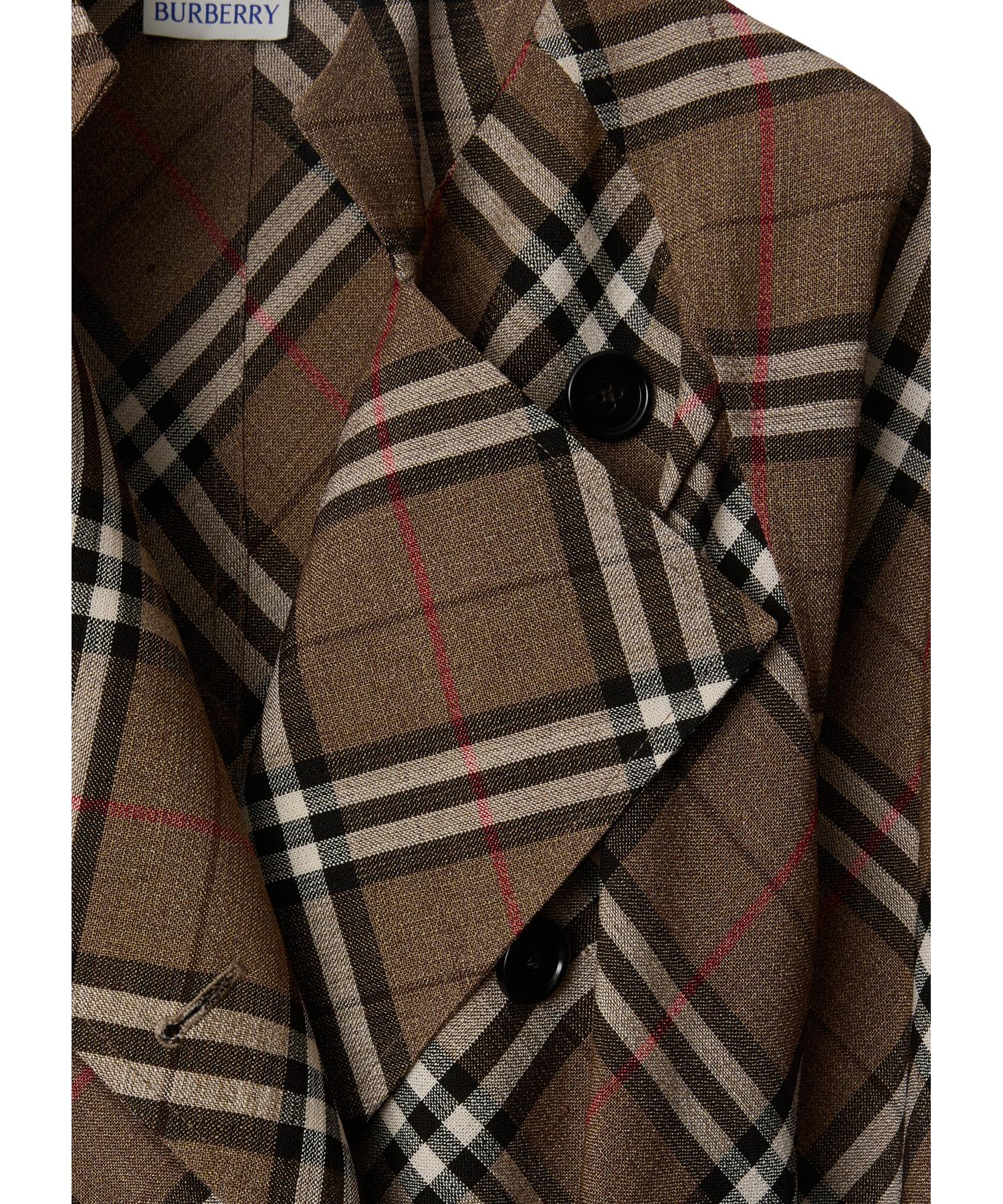 チェック シルクブレンド トレンチドレス(O10675155)｜阪急百貨店公式