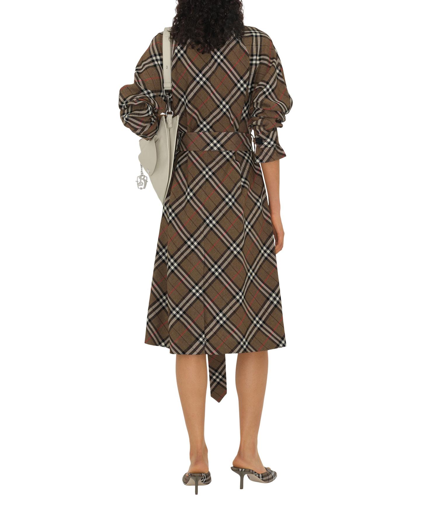 チェック シルクブレンド トレンチドレス(O10675155)｜阪急百貨店公式