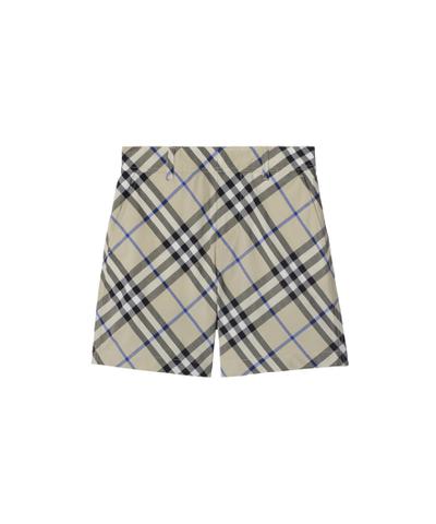 チェック コットンショーツ