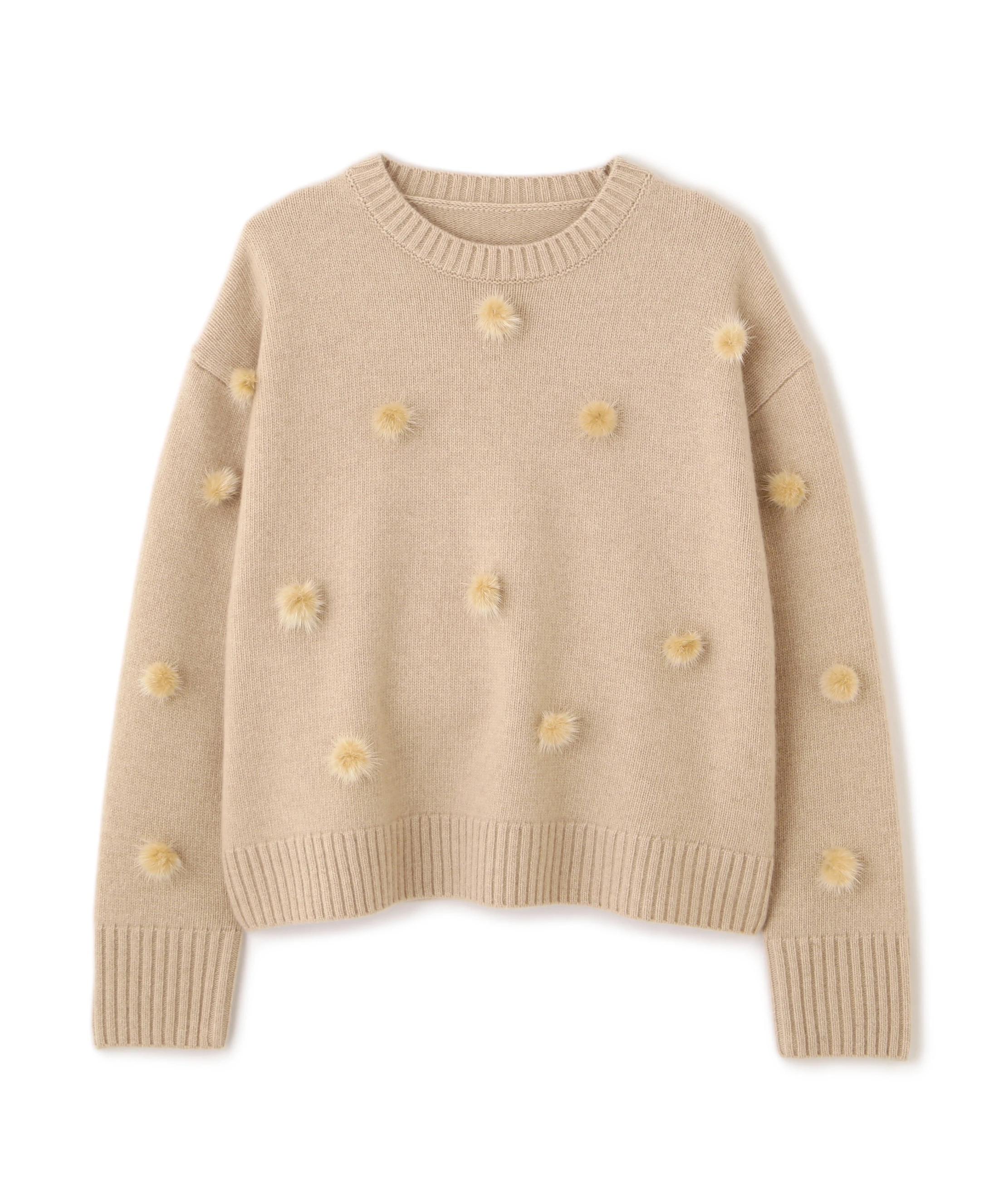 美品 アドーア 日本製ウールボンディング ダブルフェイス パイピング ニット 茶 ニット・セーター｜ADORE(アドーア)｜阪急百貨店公式通販サイト｜阪急