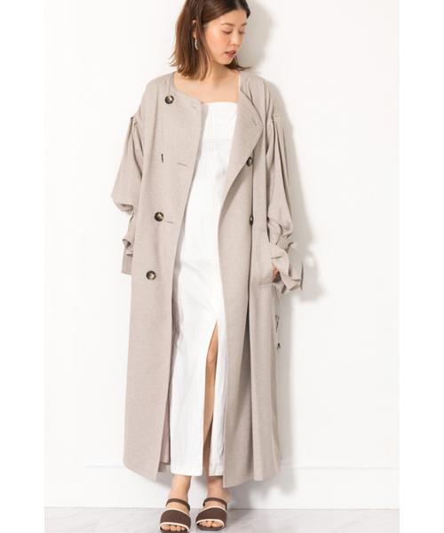 限定 フェイクリネンコート O レディースファッション 阪急百貨店公式通販 Hankyu Fashion