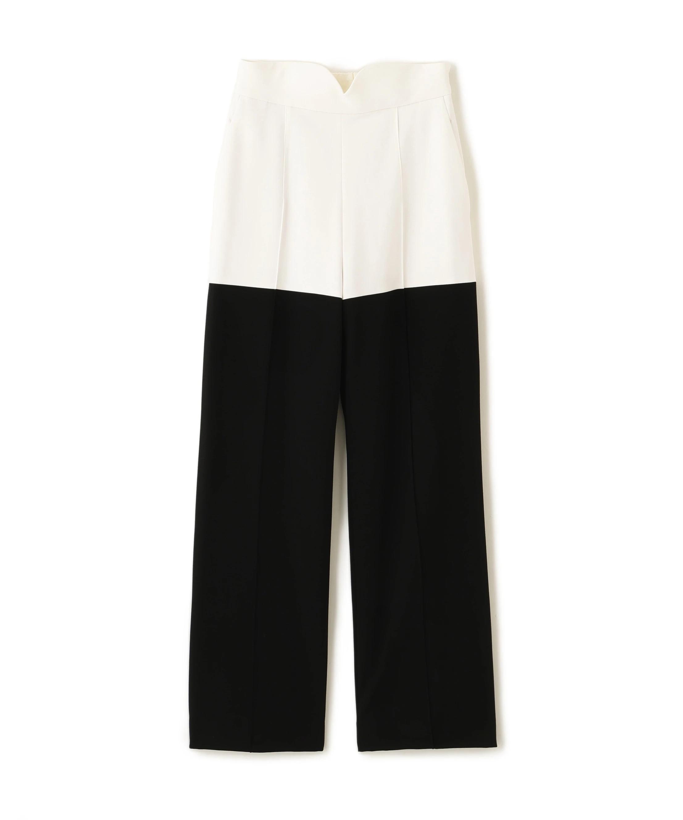 ADORE ◆バイカラーWクロスパンツ ホワイト 36 ADORE ◆バイカラーWクロスパンツ ホワイト 36