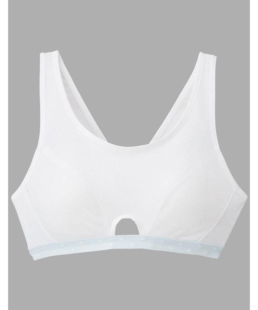 WACOALJUNIOR ジュニアノンワイヤーブラ(CFX333) ホワイト AB(L) WACOALJUNIOR ジュニアノンワイヤーブラ(CFX333) ホワイト AB(L)