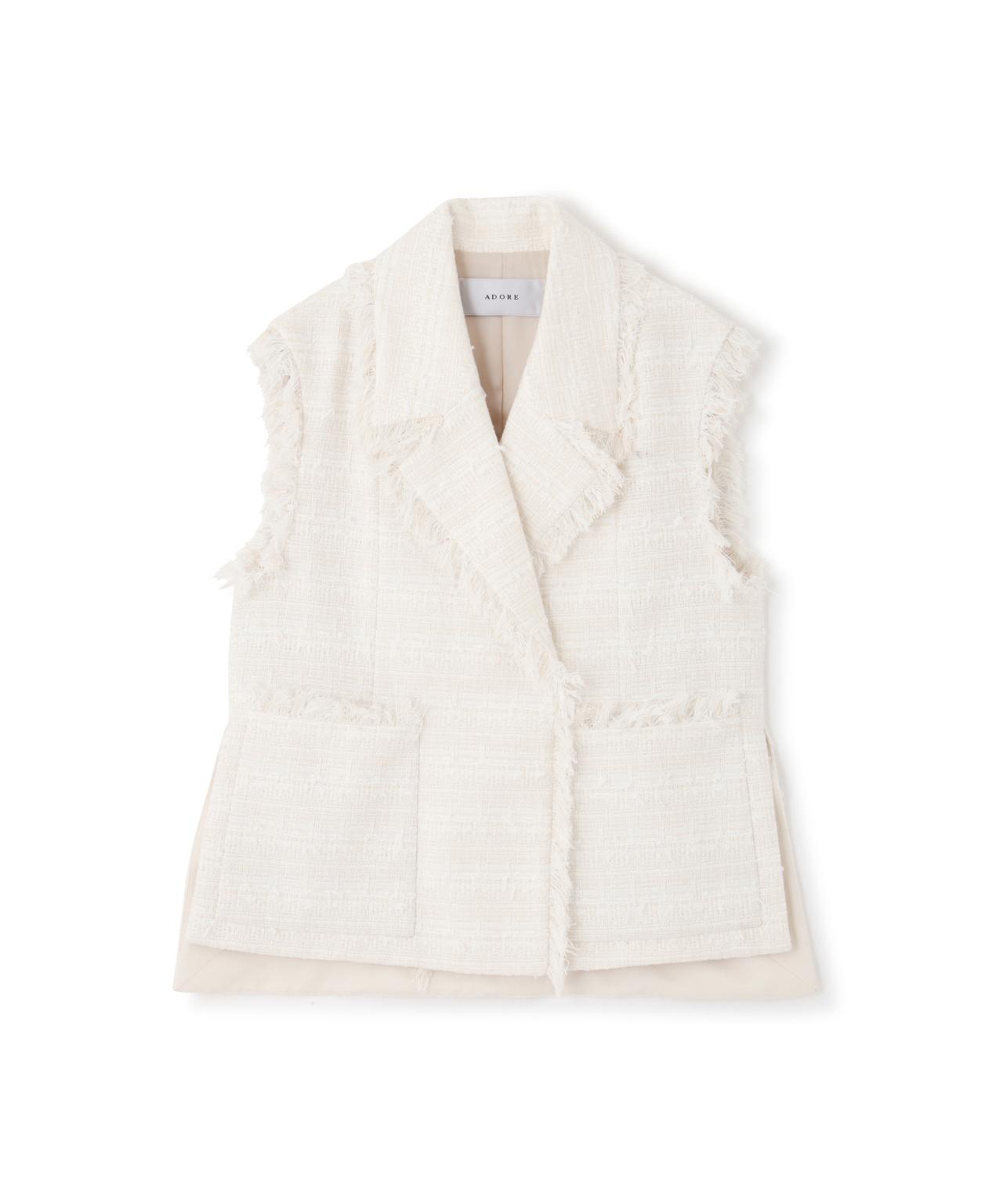アドーア　ADORE ノーカラー　ジャケット　シルク　ジップアップ 30,000～¥49,999｜ジャケット｜ADORE(アドーア)｜阪急百貨店公式