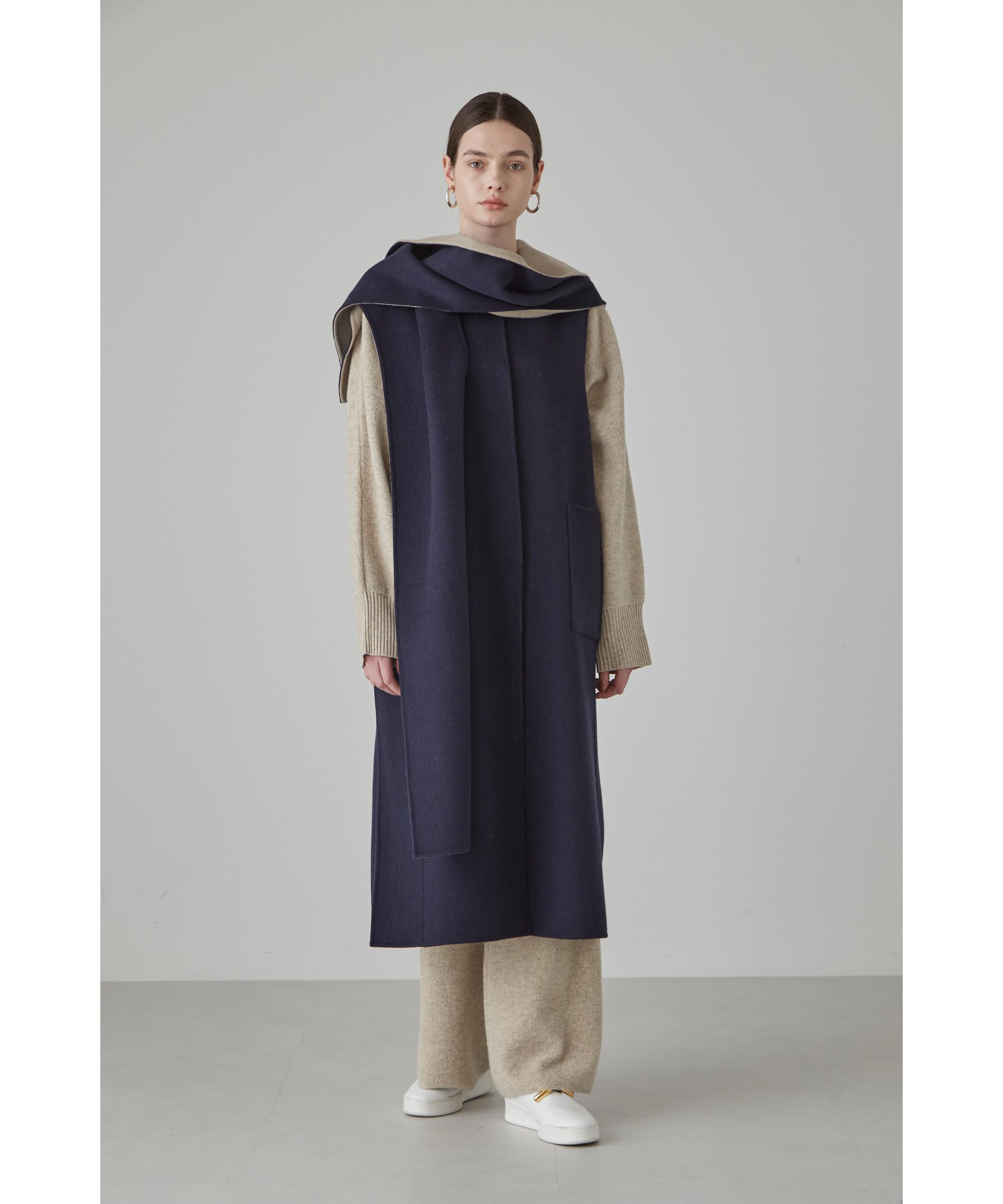 カシミヤ混 2TONE リバージャケットジレ(O10566998)｜阪急百貨店