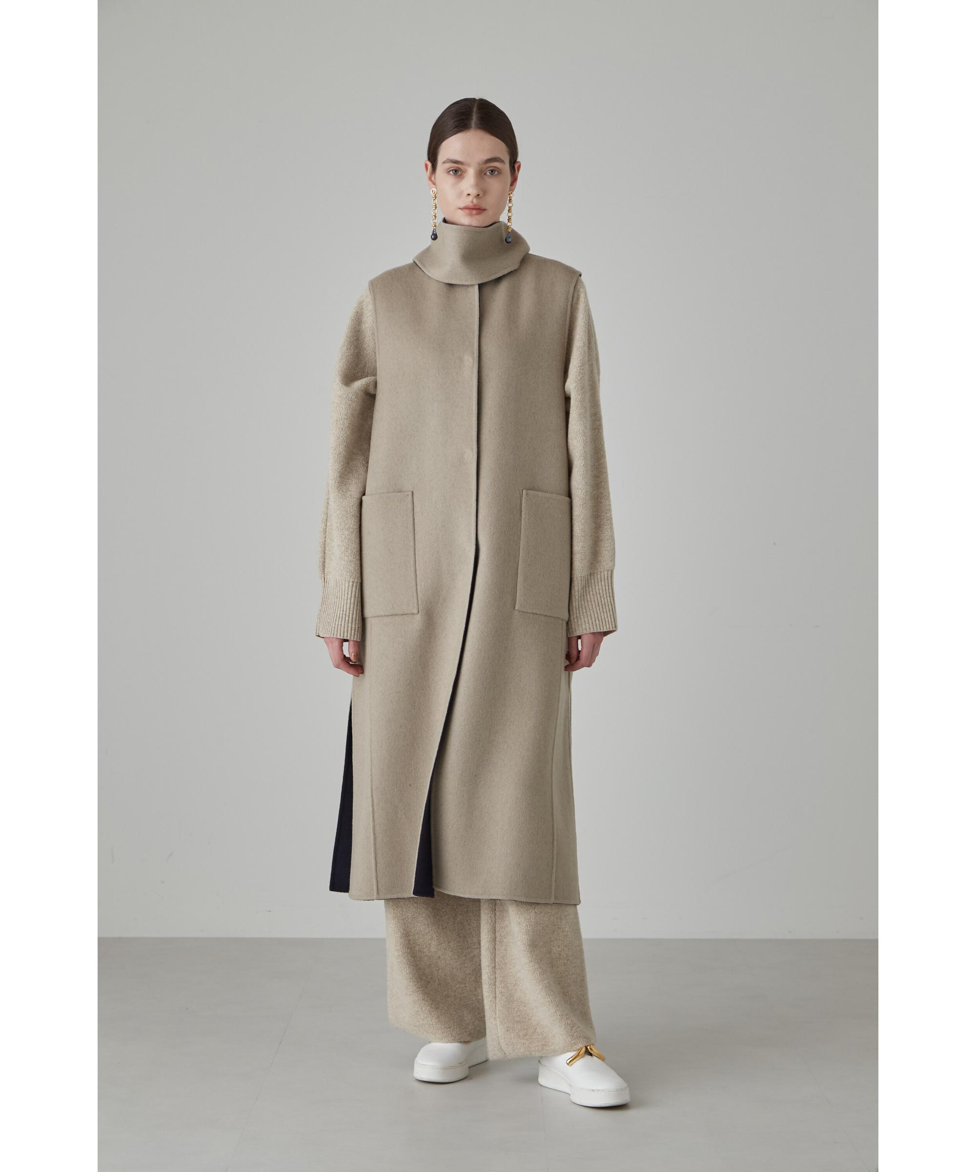 カシミヤ混 2TONE リバージャケットジレ(O10566998)｜阪急百貨店