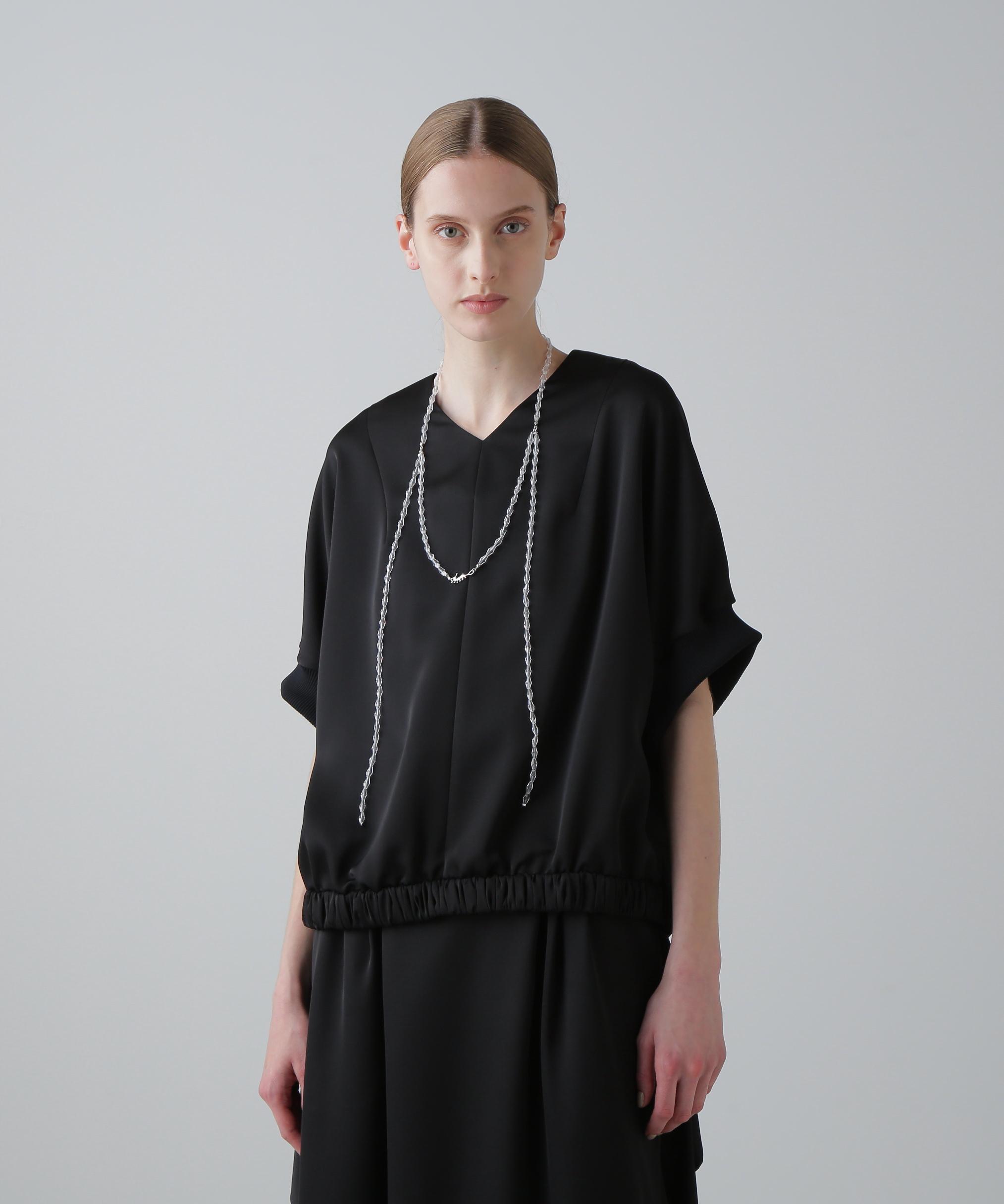 LOHEN ベビーサテンTシャツブラウス　GREY 梅田阪急POPUP限定 LOHEN ベビーサテンTシャツブラウス GREY 梅田阪急POPUP限定