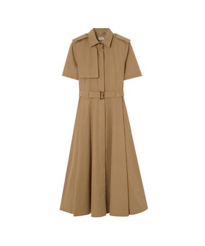 コットンポプリン シャツドレス