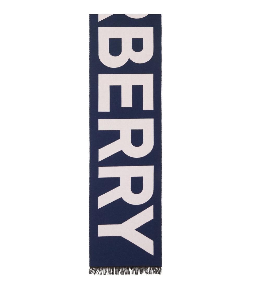 【BURBERRY】ロゴウールジャカードスカーフ Double face Burberry Double-Faced Wool Logo Scarf | Saks Fifth Avenue