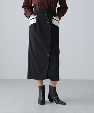 ストレッチウールギャバスカート