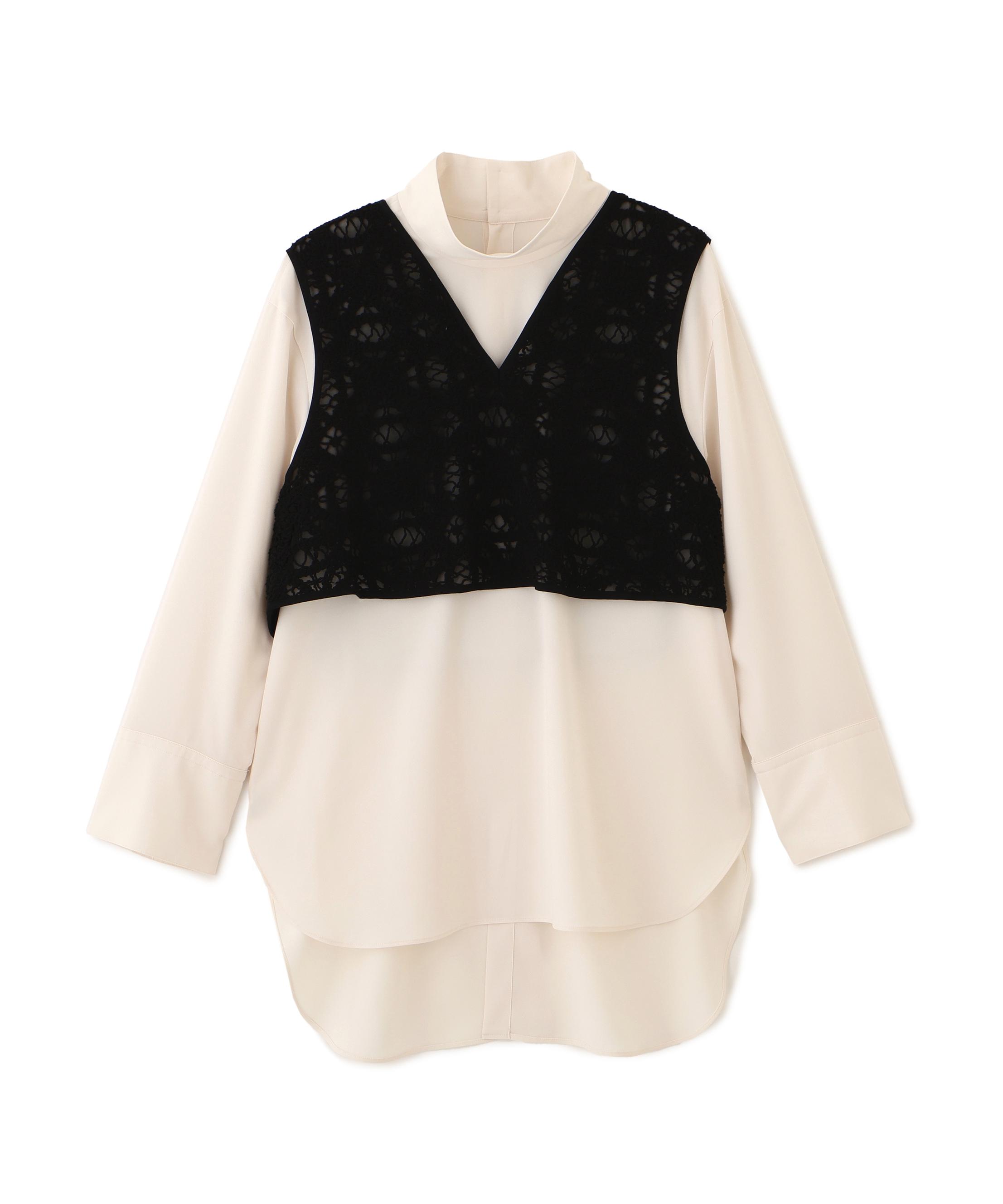 ADORE ドライタッチジョーゼットブラウス ホワイト 38 ADORE ドライタッチジョーゼットブラウス ホワイト 38