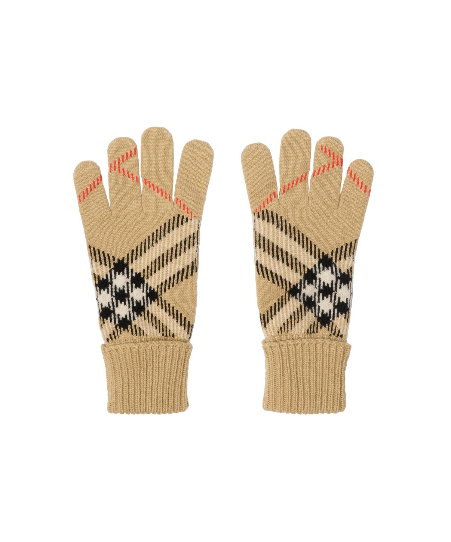 チェック カシミアブレンド グローブ(O10750385)｜HANKYU MEN'S / 阪急