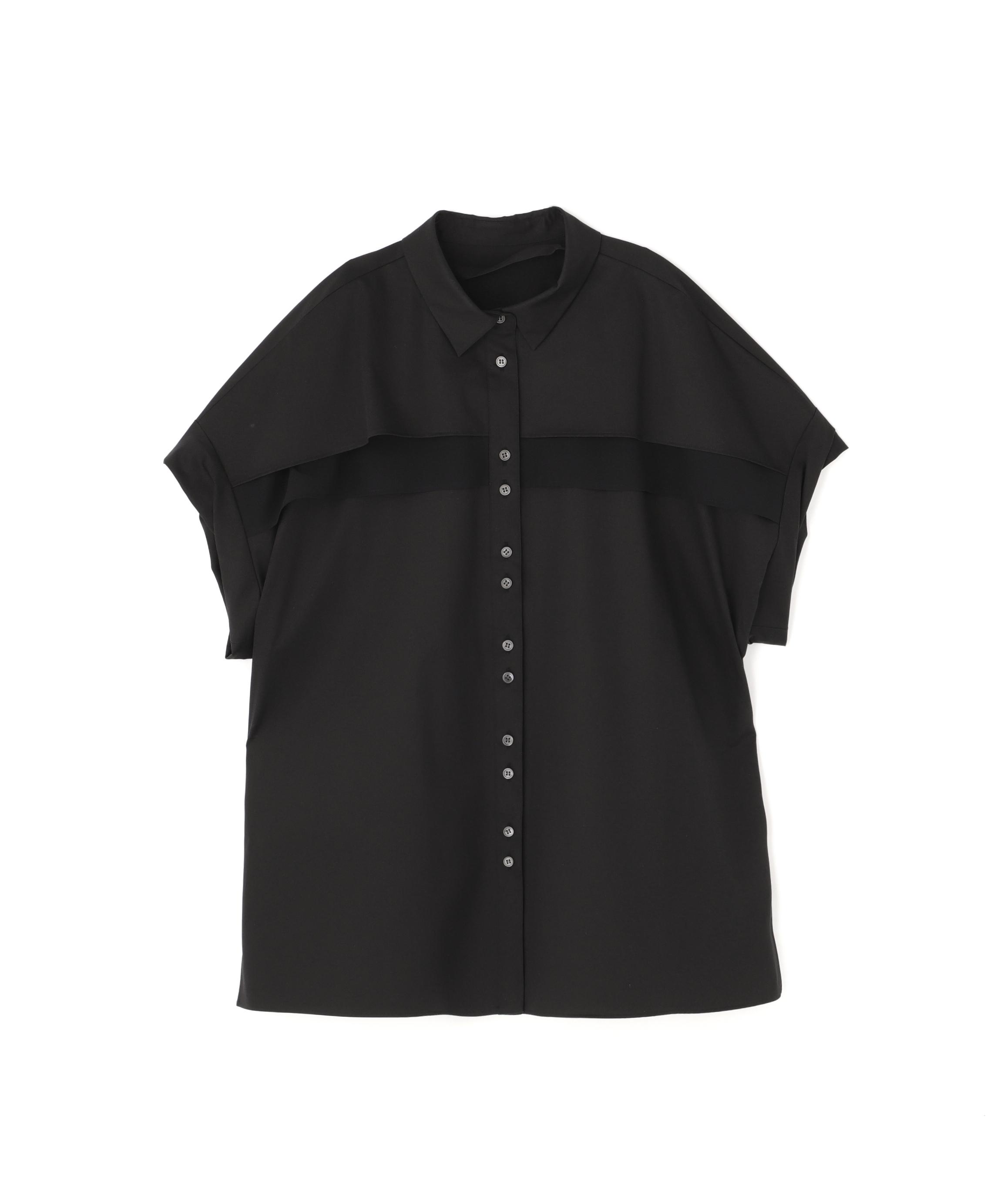 ADORE モダンコットンロールアップブラウス ブラック 38 ADORE モダンコットンロールアップブラウス ブラック 38