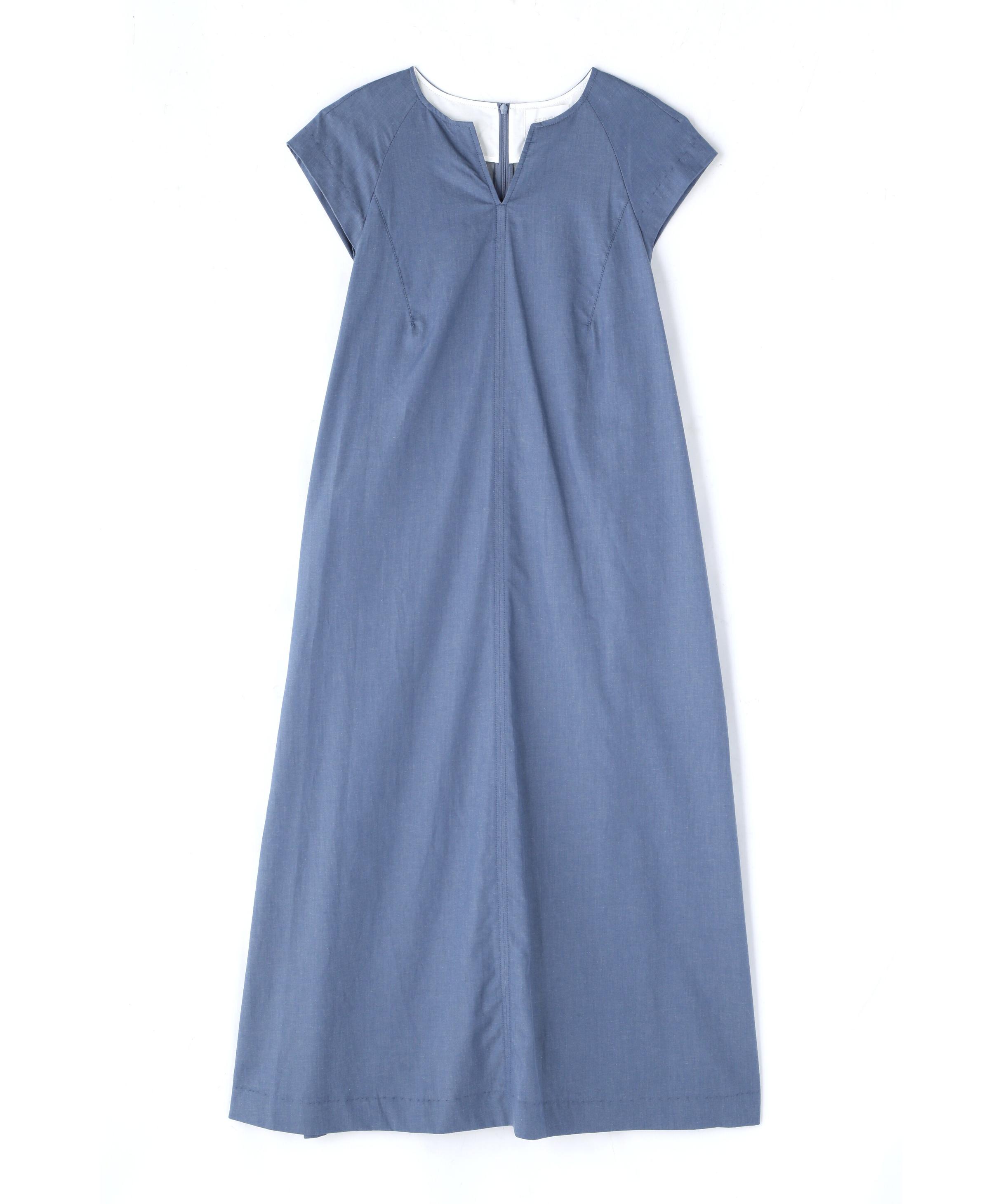 極美品 ADORE×SERGE de bleu コットンシャンブレーワンピース SERGE de bleu x ADORE コットンシャンブレーワンピース(O10562139
