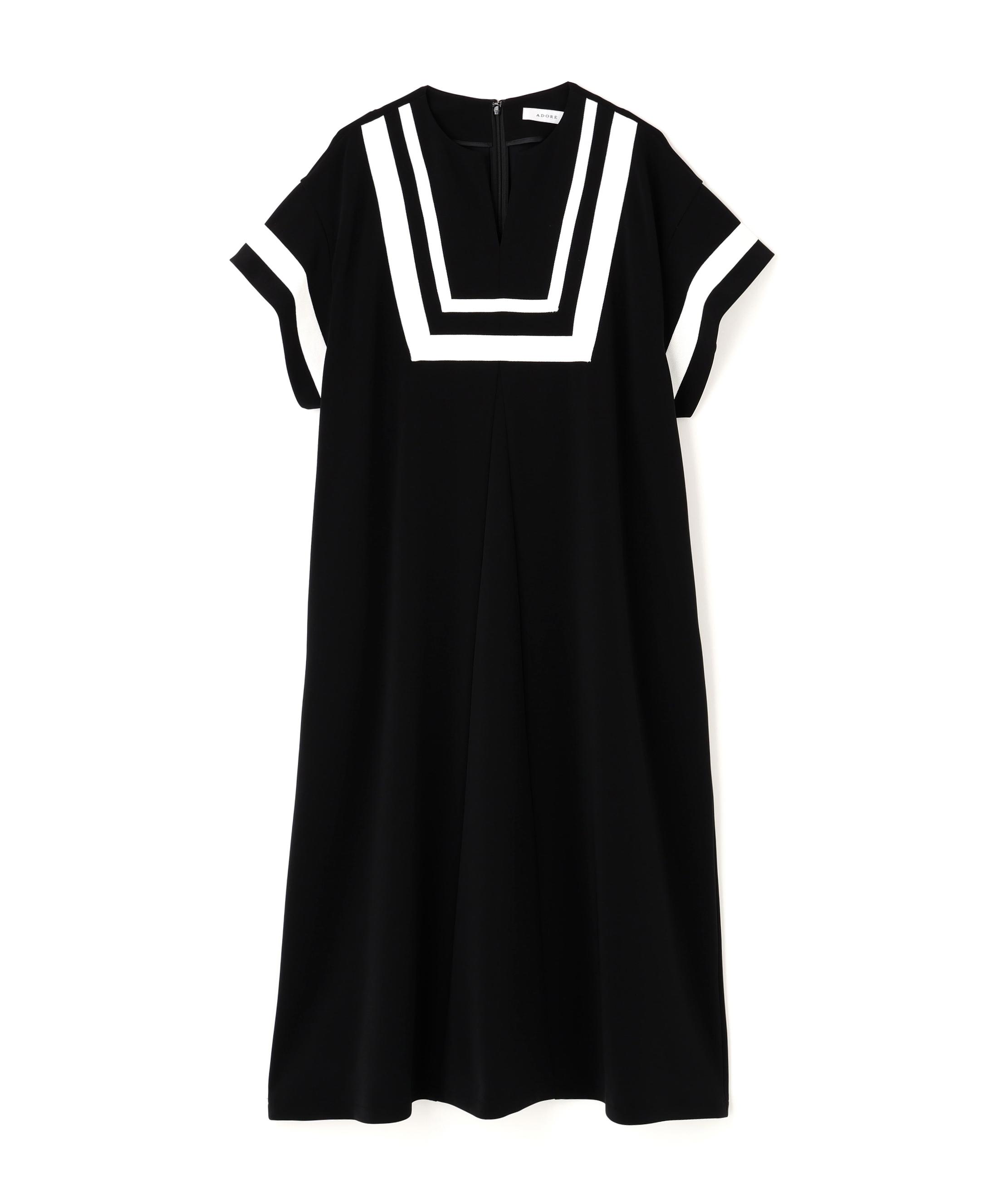 ADORE マットストレッチダンボールワンピース ブラック 38 ADORE マットストレッチダンボールワンピース ブラック 38